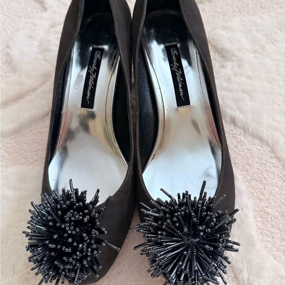 Beverly Feldman Silver and Black Women's Shoes